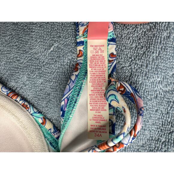Victoria's Secret Paisley Bikini Top 34A - Picture 8 of 9